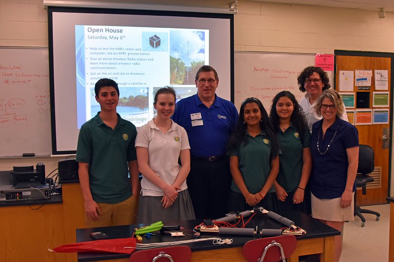 Bishop-Guertin High School High-Altitude Balloon project students