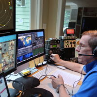 Fred, AB1OC Helping a School Make Contact with an Astronaut on the ISS via Amateur Radio